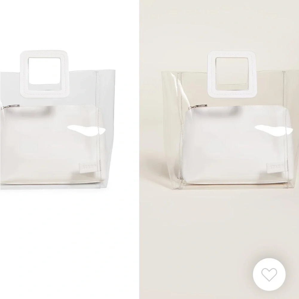 Staud Shirley Bag in Clear/White